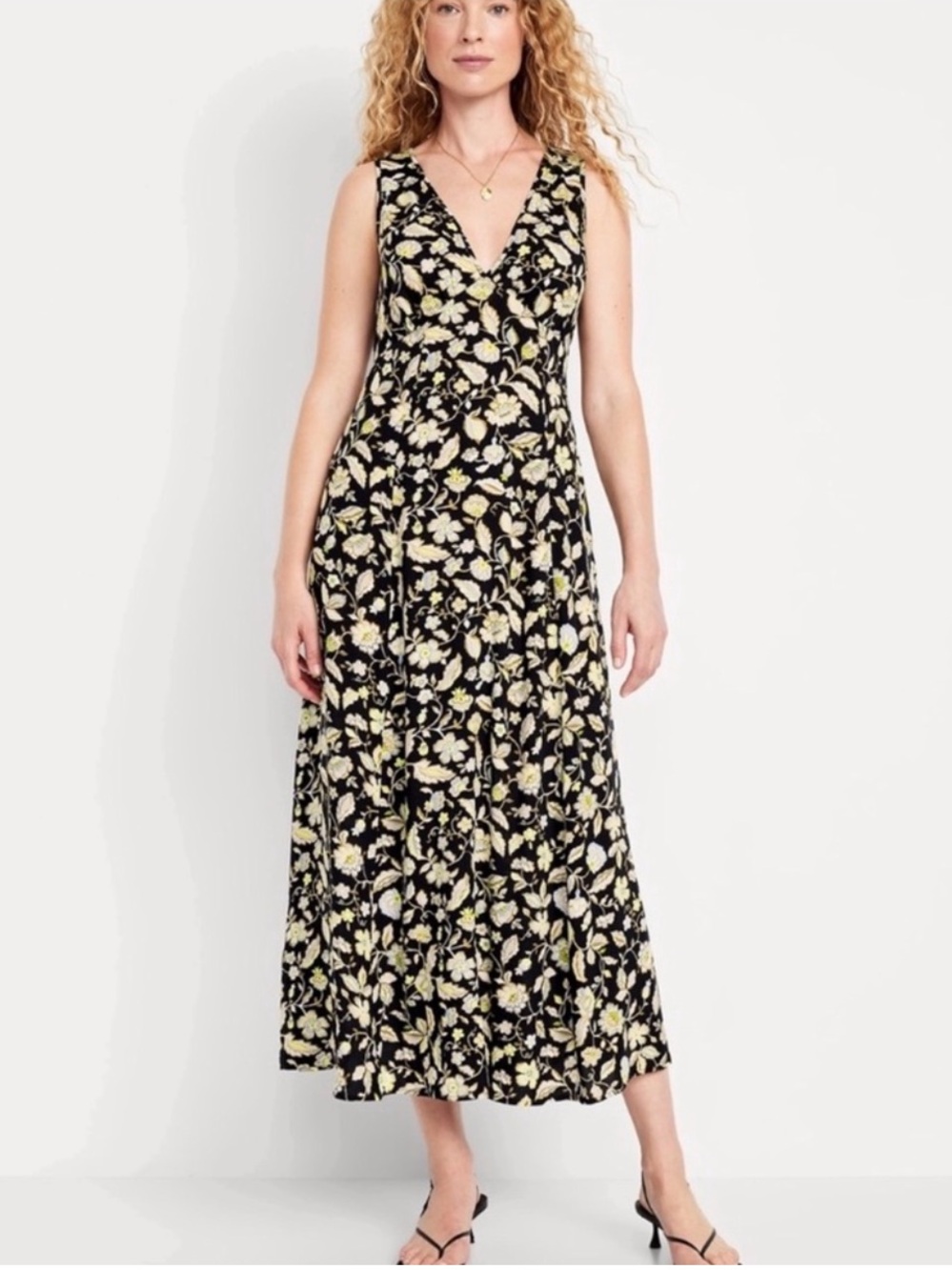 NWT Old Navy Floral Sleeveless A-Line Dress